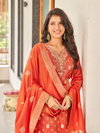 Zara By Aanchi Shimmer Jacquard Kurti With Bottom Dupatta Wholesale Online